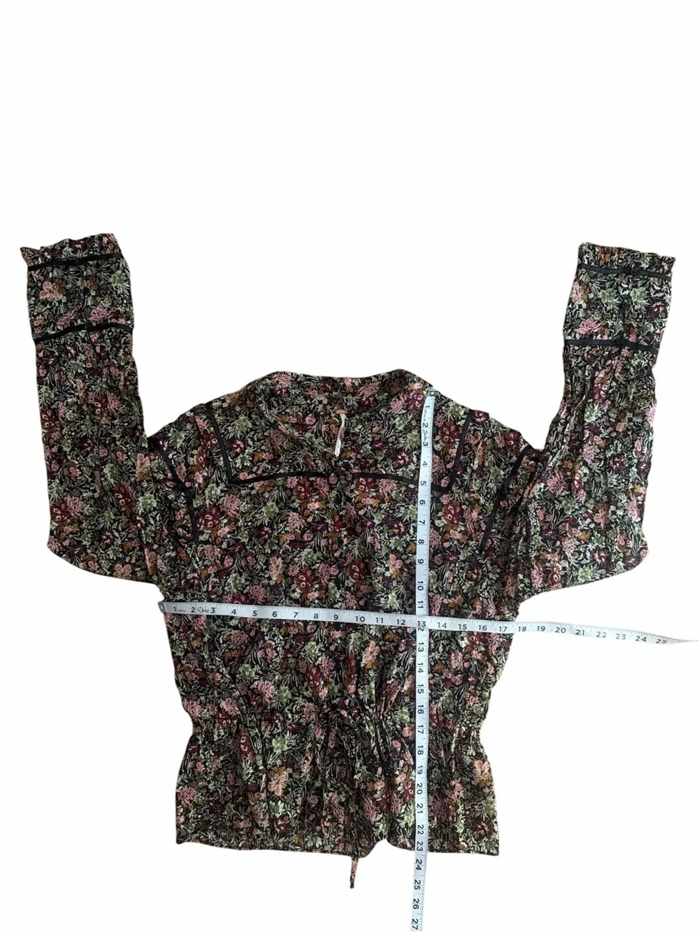 NWT Free People Daybreak Floral Print Long Sleeve Shirt Size Large